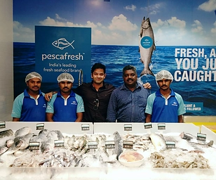Sangram Sawant and the Pescafresh team