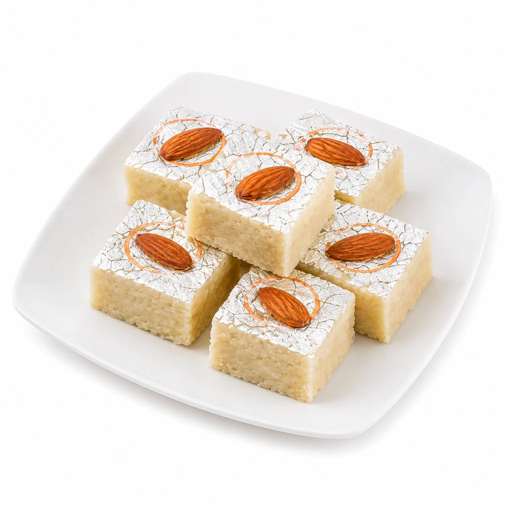 Mawa Badam Burfi