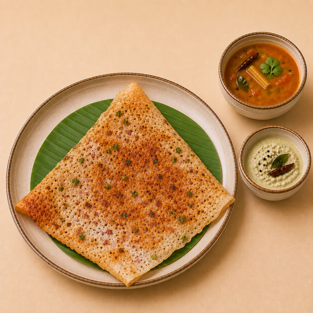 Ghee Rava Onion Dosa