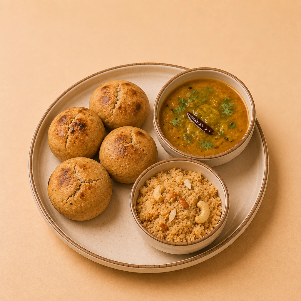 Dal Bati Churma (4 Pcs 2 + 2 )