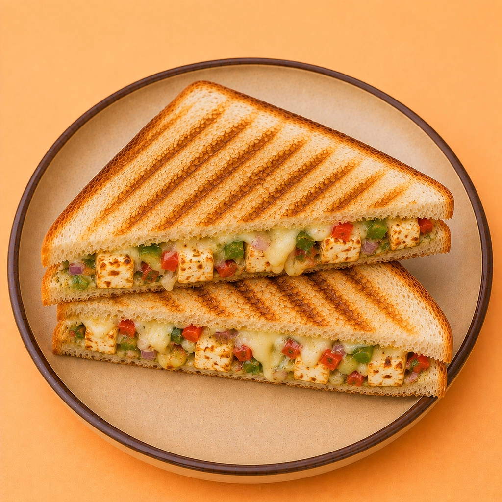 Grilled Paneer Cheese Veg Sandwhich