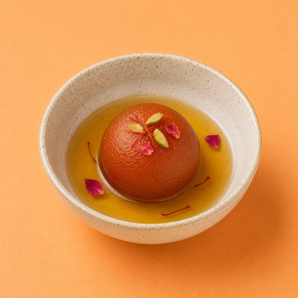 Kesar Gulab Jamun ( 1 Pcs)