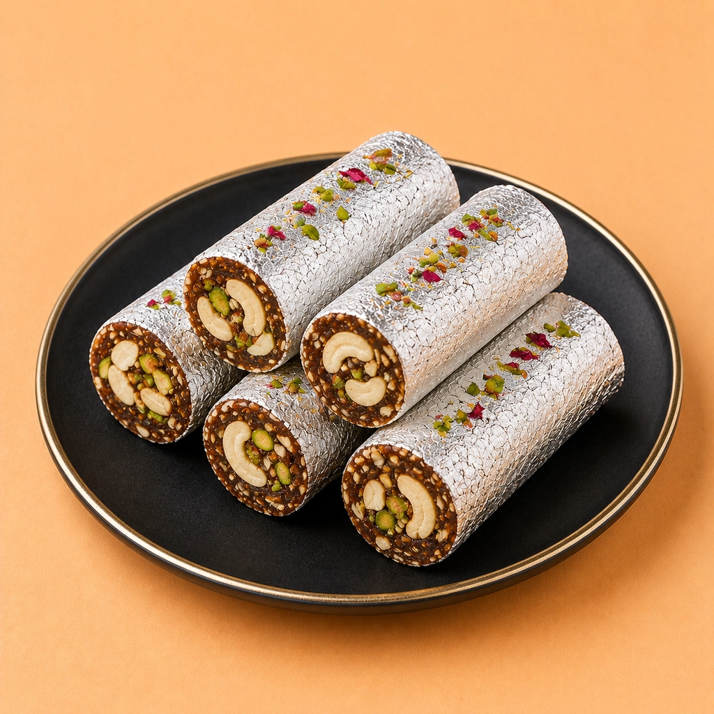 Kaju Dry Fruit Anjeer Roll