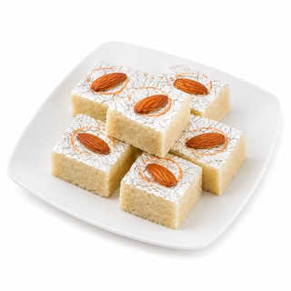 Mawa Badam Burfi