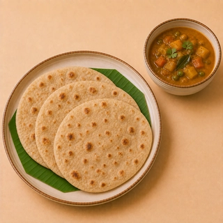 Set Roti with Kurma