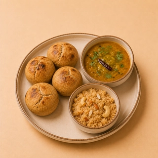 Dal Bati Churma (4 Pcs 2 + 2 )