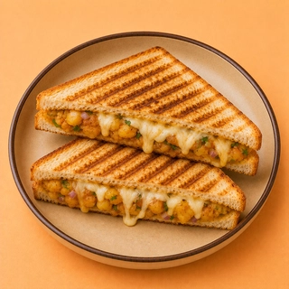 Grilled Aloo Masala Cheese Sandwhich