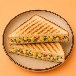 Grilled Corn Veg Sandwhich