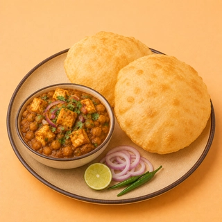 Paneer Chole Bhature