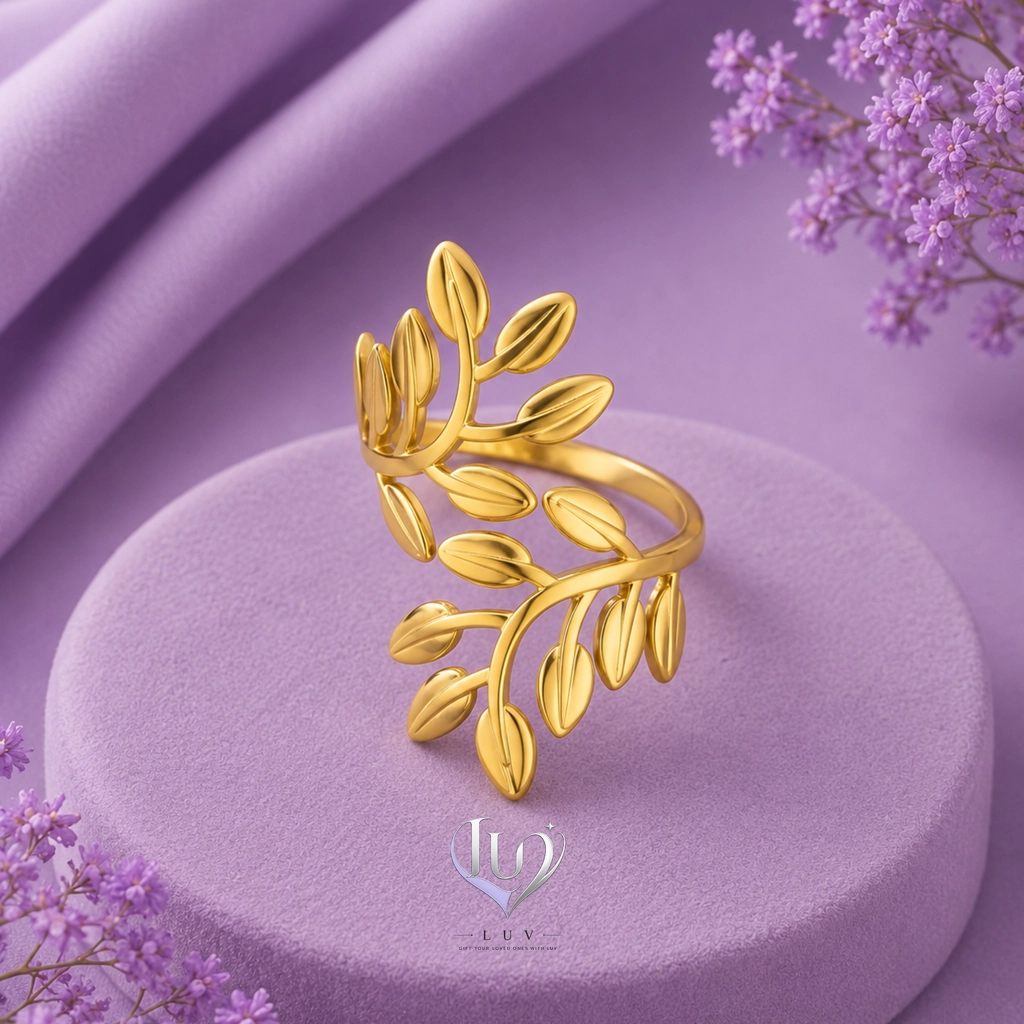 Verdelle Leaf Ring