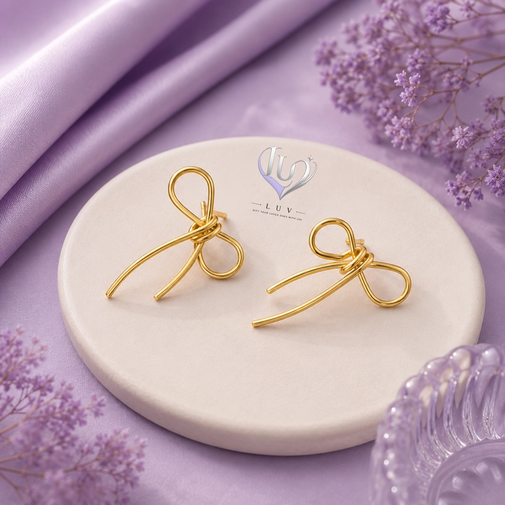 Rosette Bow Studs