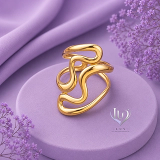 Zyra Twist Ring