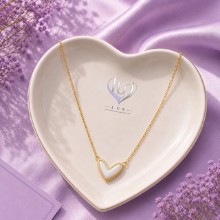 Enamel Heart Necklace