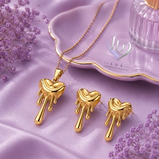 Dripping heart Jewel set
