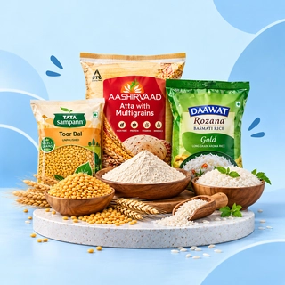 Atta, Rice & Dal