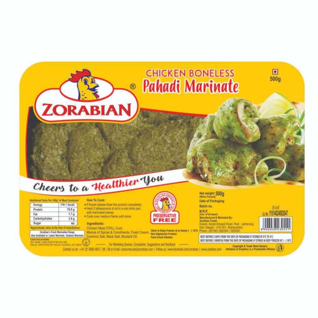 Chicken Boneless Pahadi Marinate