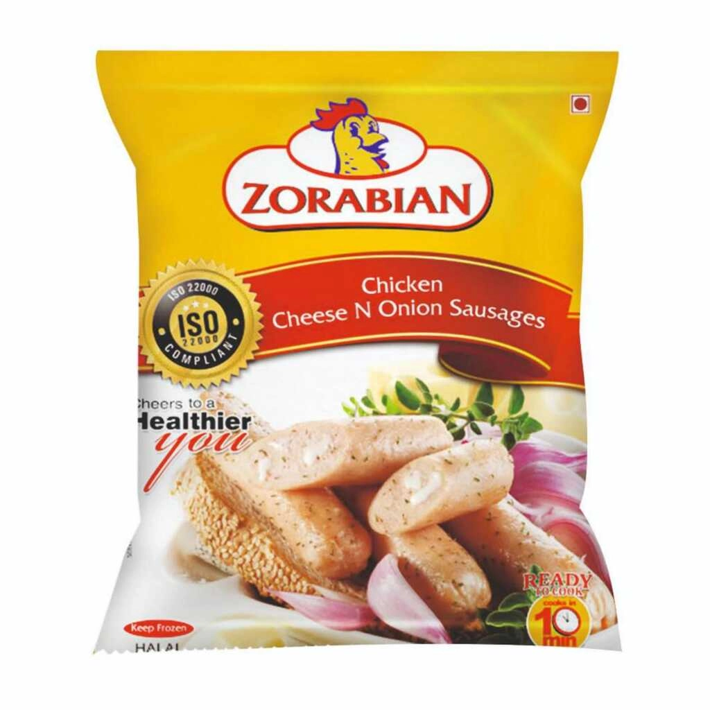 Chicken Cheese N Onion Sausages