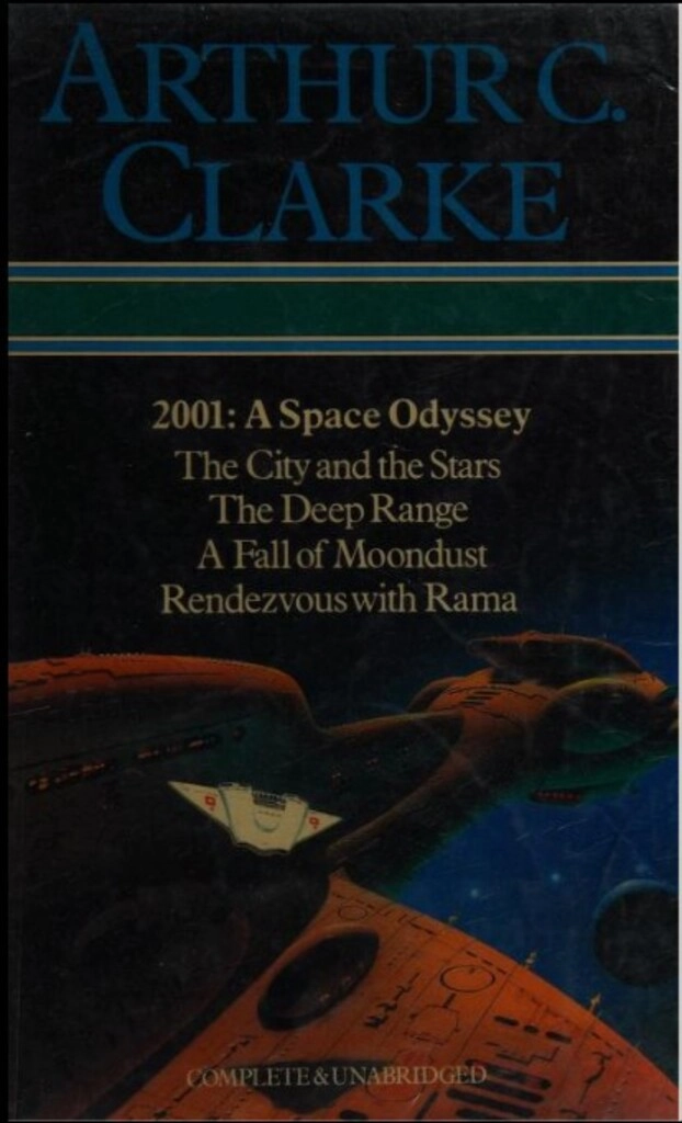 2001: A space odyssey; The city and the stars; The deep range; A fall of moondust; Rendezvous with Rama - Complete & Unabridged (used, good condition, hardcover)