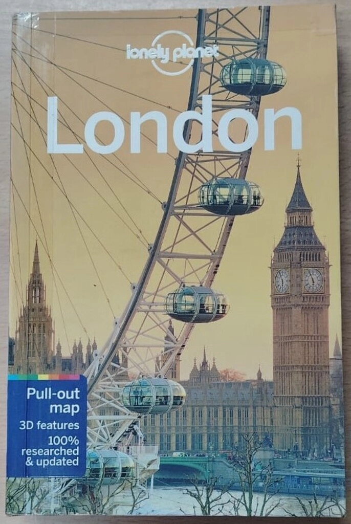 Lonely Planet London: Travel Guide (paperback, used, good condition)