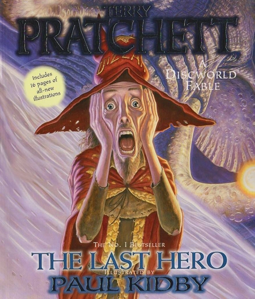 the last hero illustrated by paul kidby (used,paper back,good condition)
