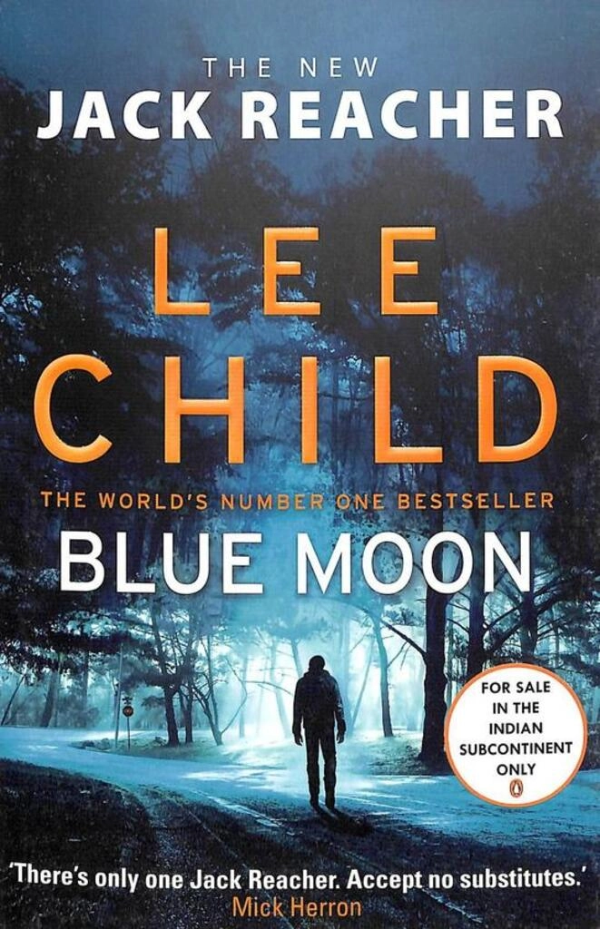 the new jack reacher blue moon (used,paper back,good condition)