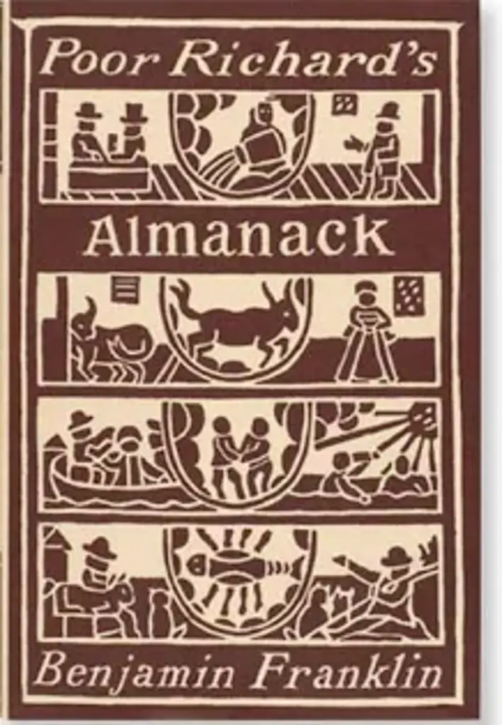 poor richard's almanack (used,hard cover,good condition)