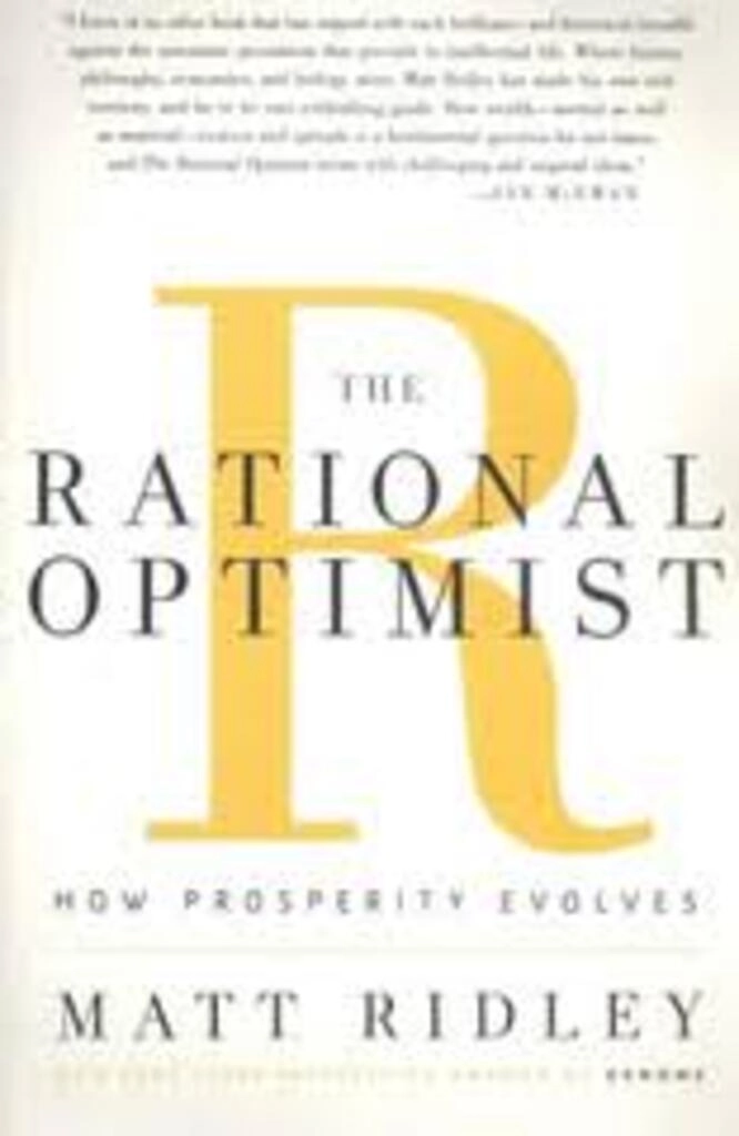the rational optimist (used,paper back, good condition)