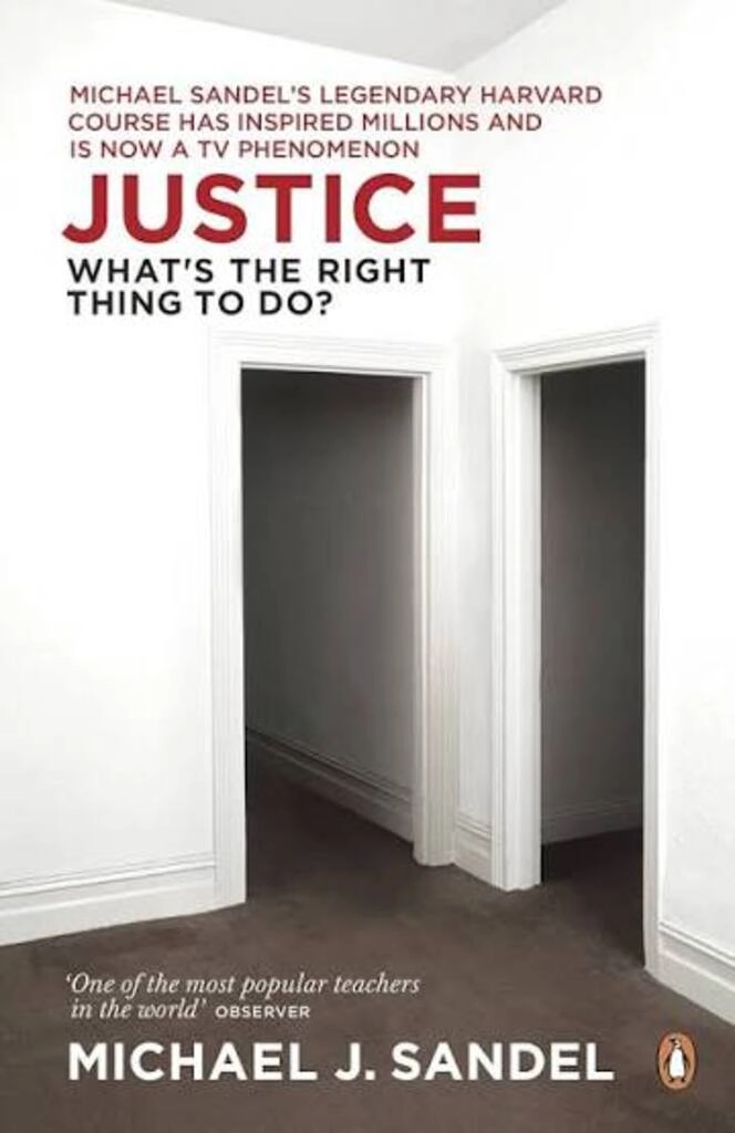 justice what's the right thing to do? (used,paper back, good condition)