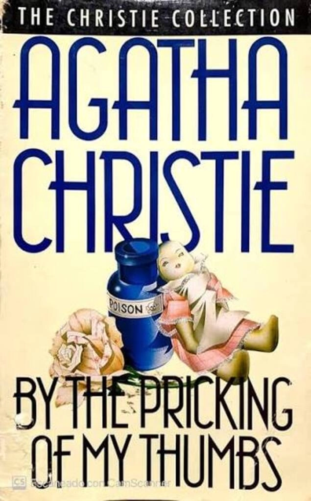 by the pricking of my thumbs (used,paper back, good condition)
