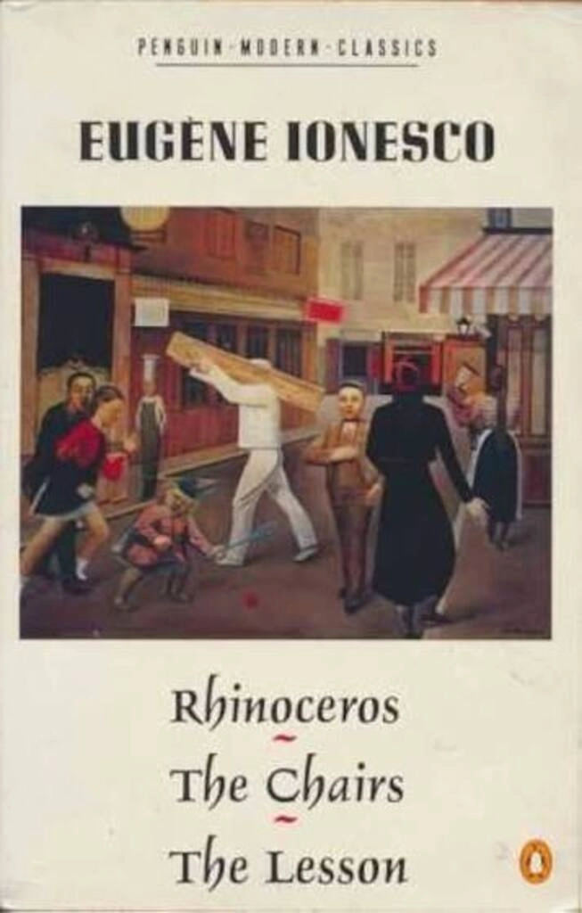 rhinoceros the chairs the lesson (used,paper back, good condition)