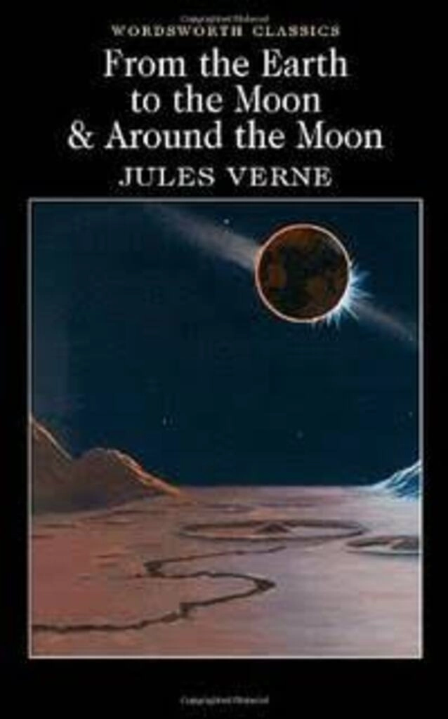 from the earth to the moon & around the moon (used,paper back, good condition)