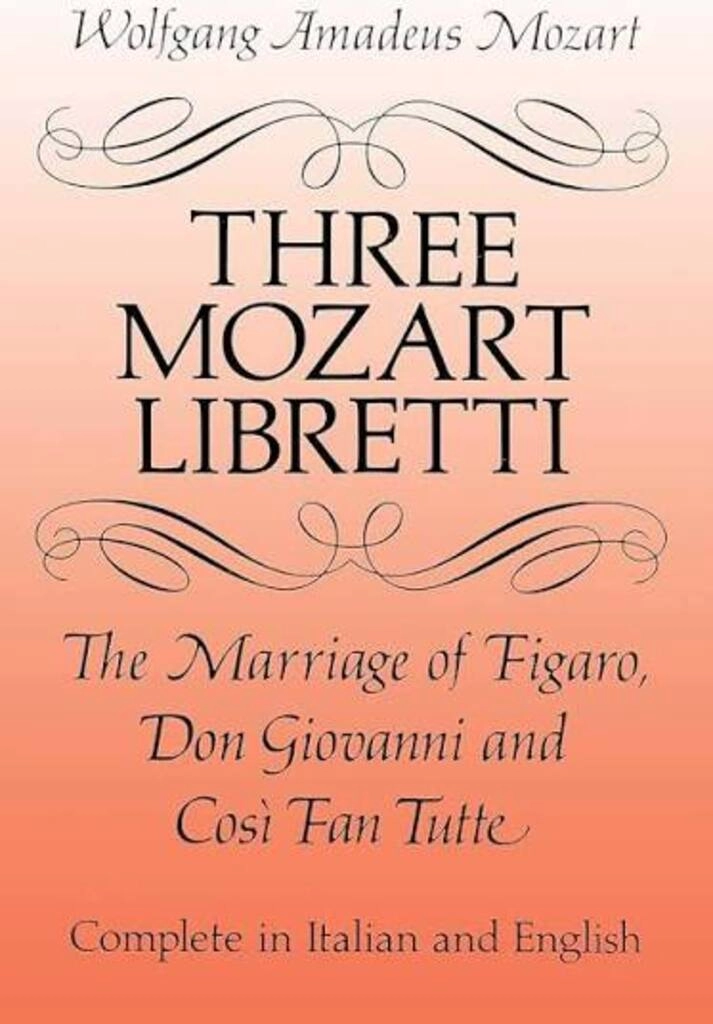three mozart libretti (used,paper back, good condition)