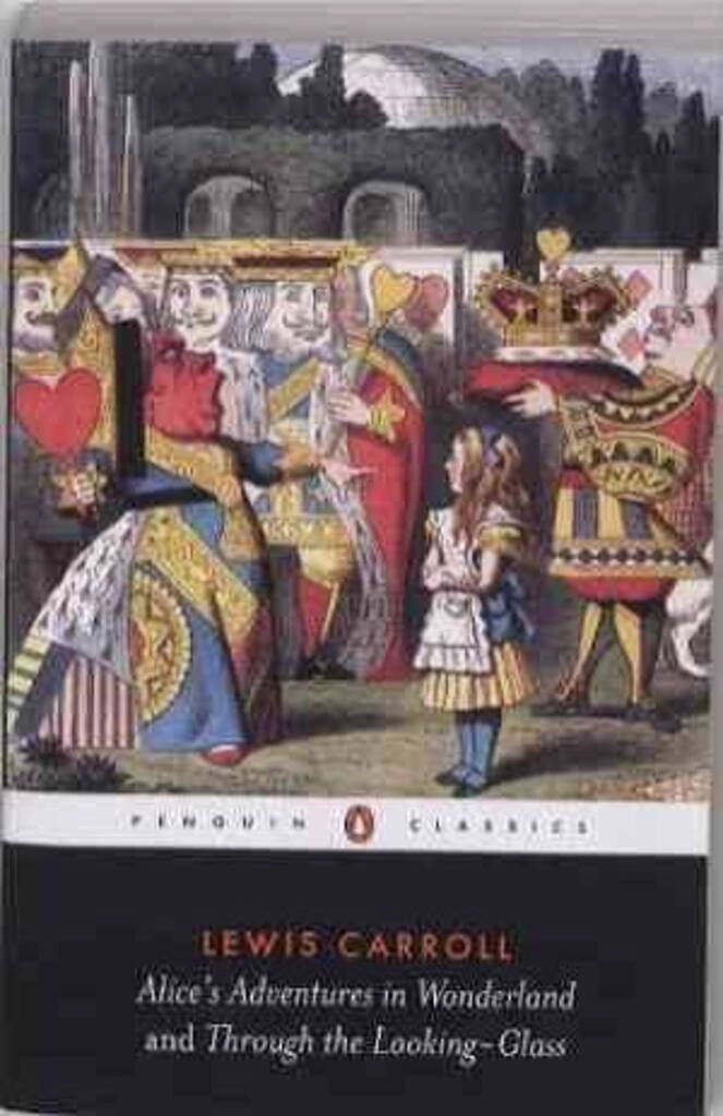 Alice's Adventures in Wonderland and Through the Looking Glass (used, good condition, paperback)