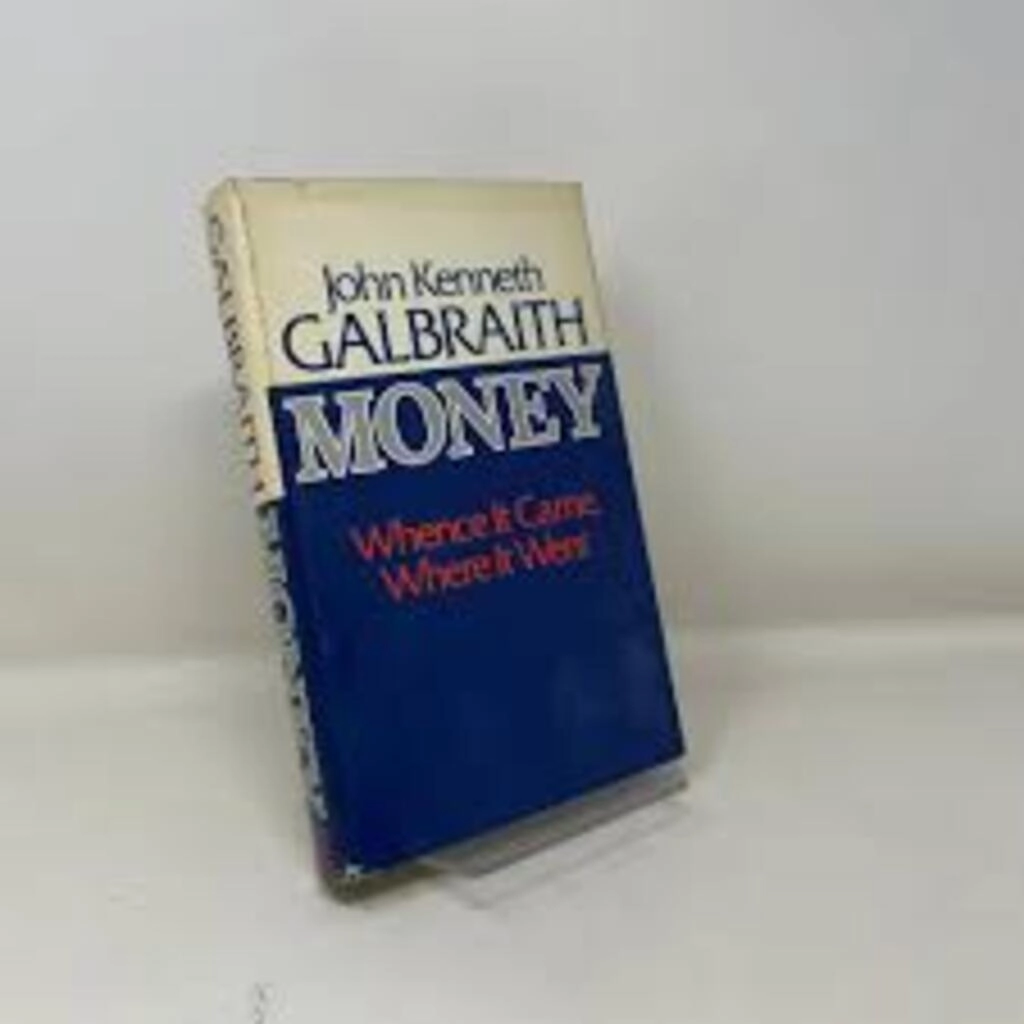 money whence it came,where it went (used,hard cover,good condition)