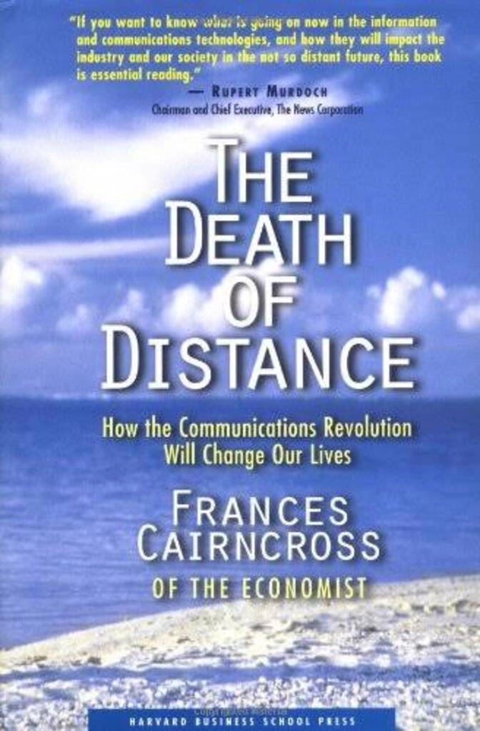 the death of distance (used,hard cover,good condition)