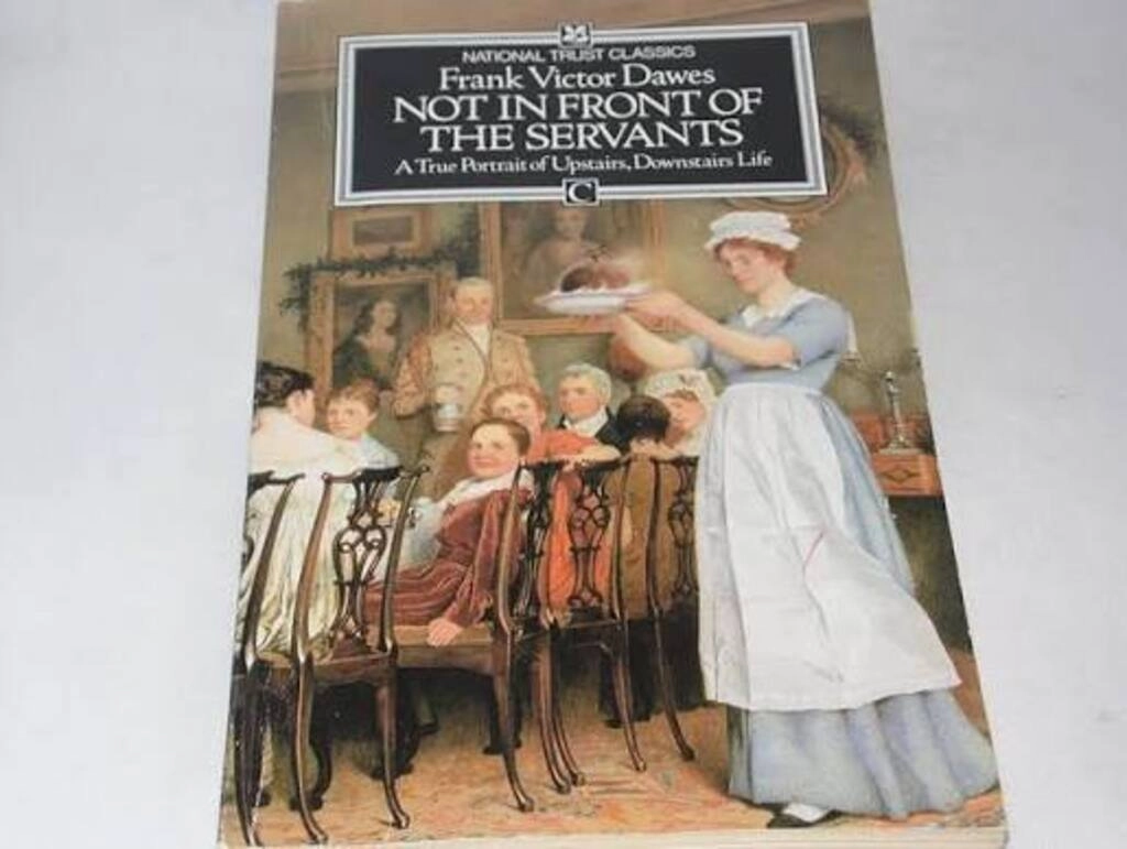 not in front of the servants (used,paper back, good condition)
