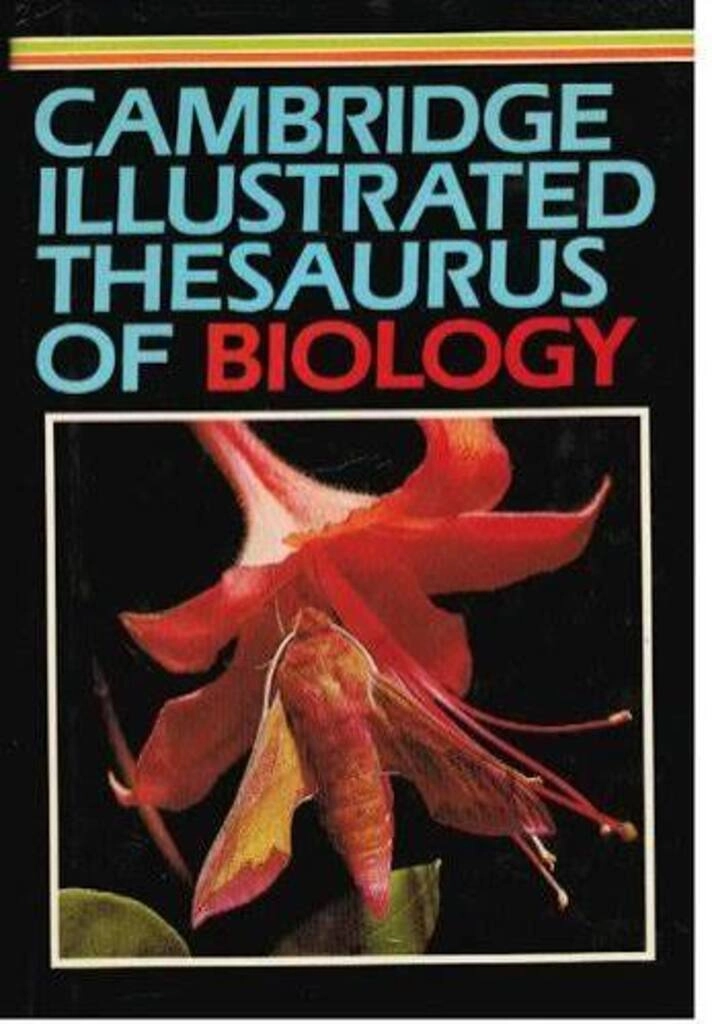 cambridge illustrated thesaurus of biology  (used,hard cover,good condition)