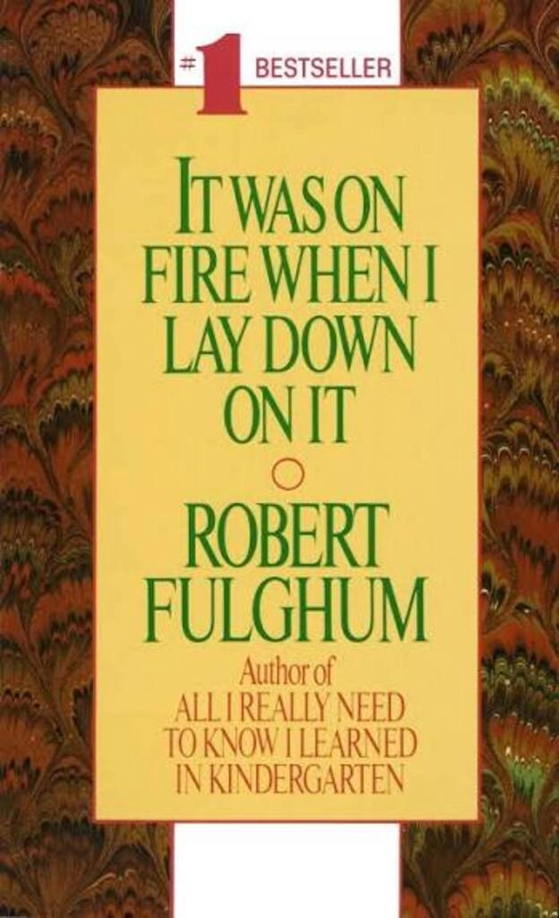 it was on fire when i lay down on it  (used,paperback,good condition)