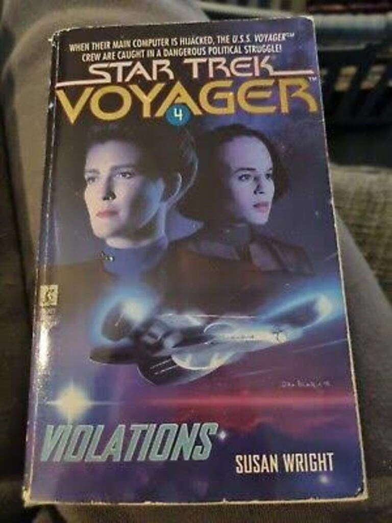 star trek voyager violations (used,paper back, good condition)