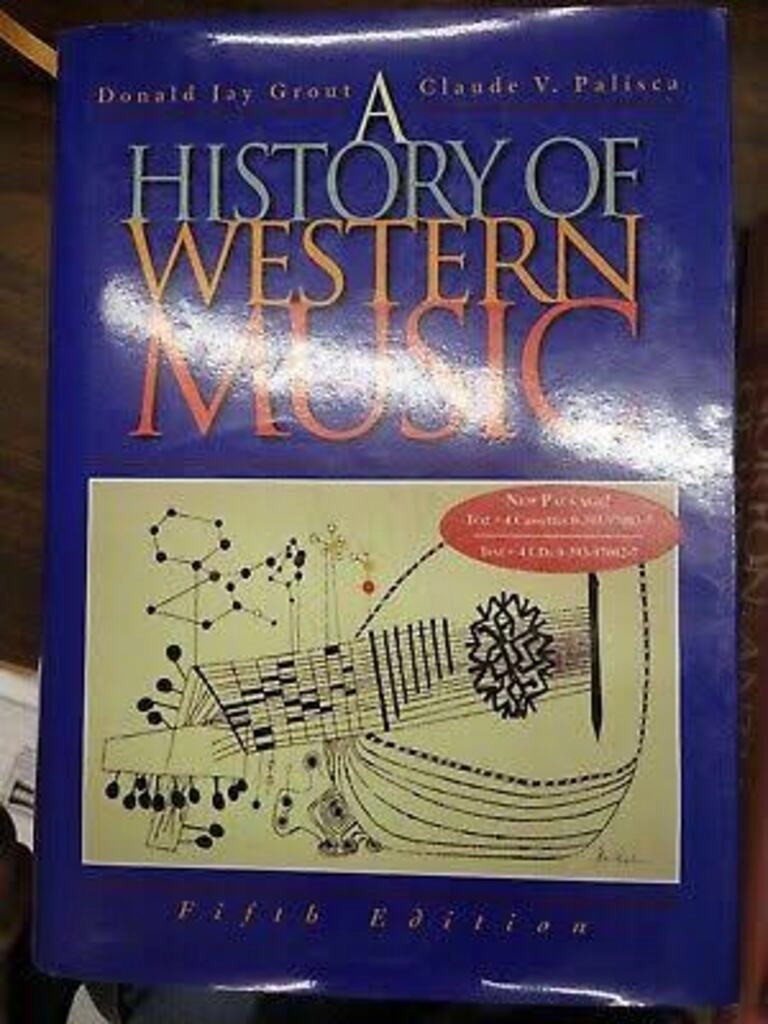 A history of western music (used,hard cover,good condition)