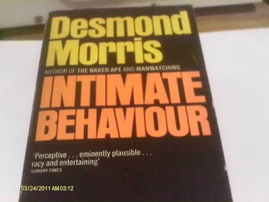 intimate behaviour (used,paper back, good condition)
