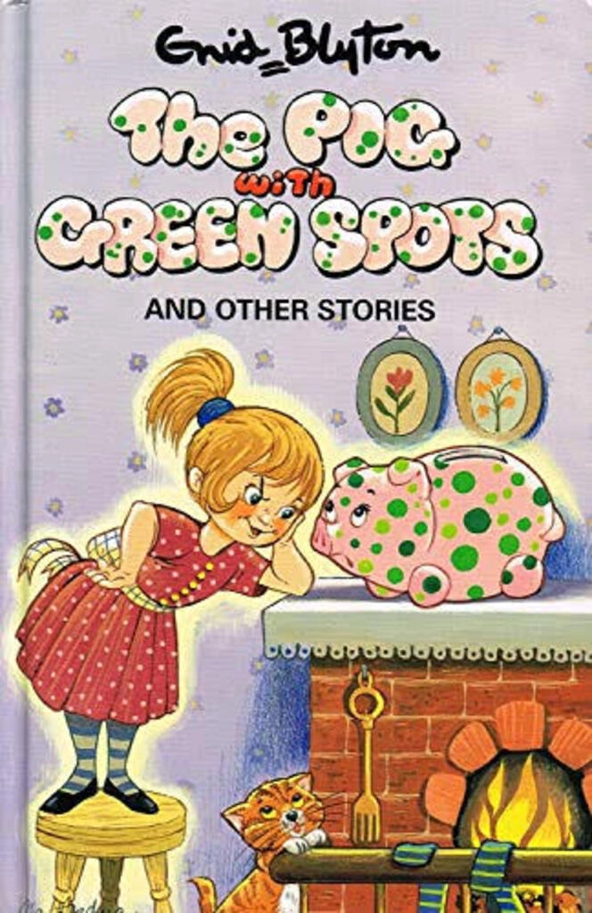 The pig with green spots (used,hard cover,good condition)