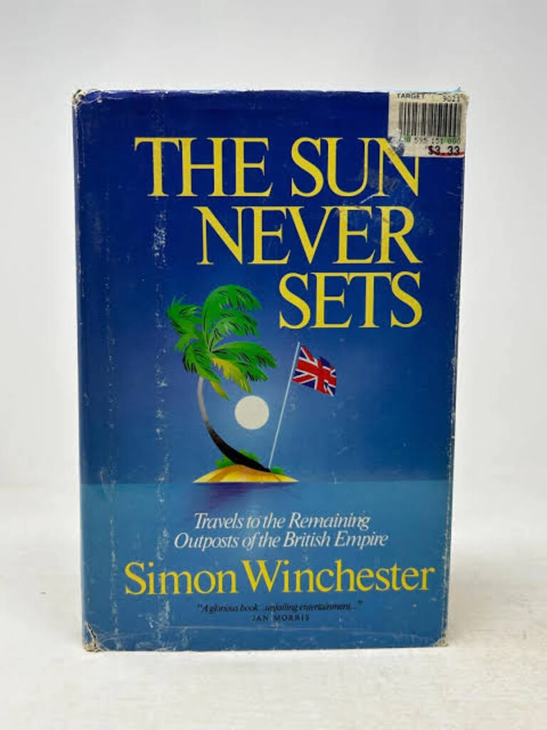 the sun never sets (used,hard cover,good condition)