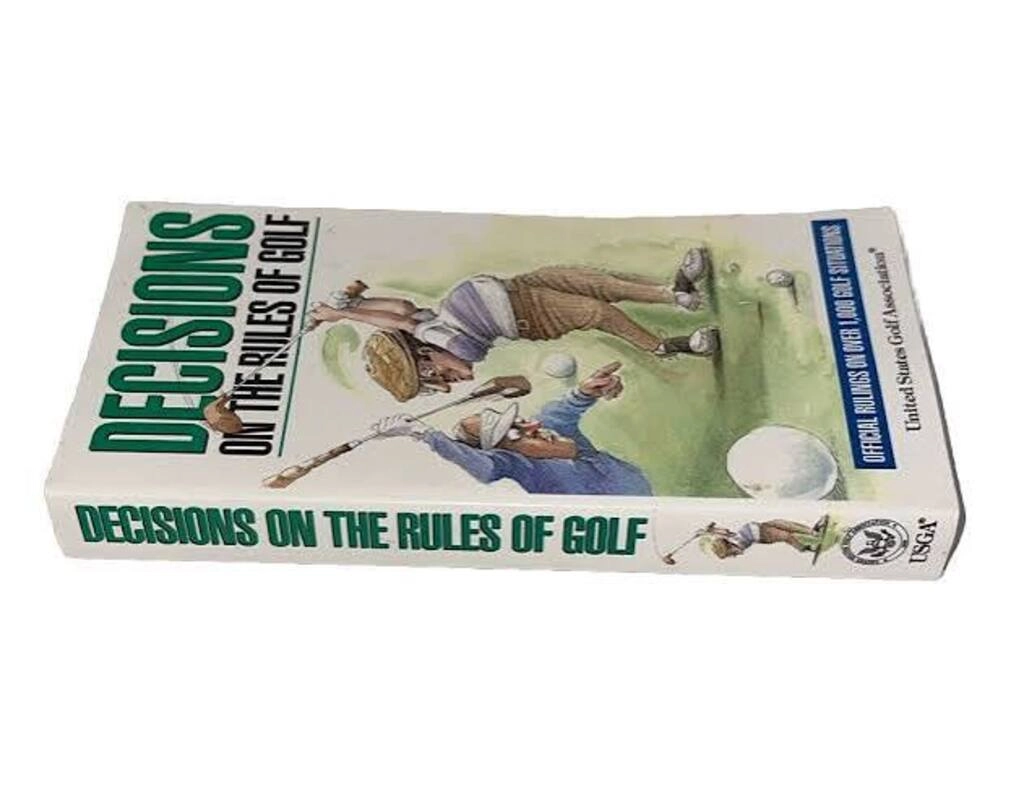 decisions on the rules of golf (used,paper back, good condition)