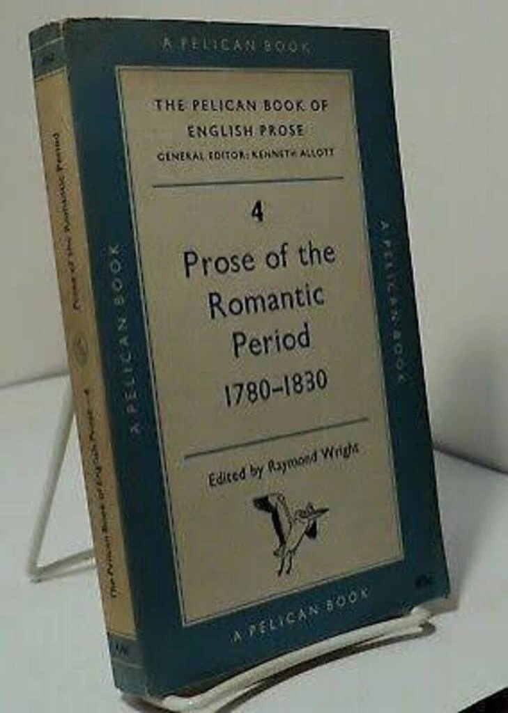 4 prose of the romantic period 1780-1830 (used,paper back, good condition)