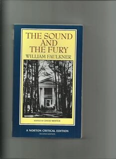The Sound and Fury (used, good condition)