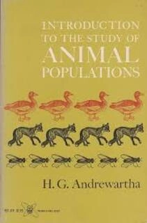 Introduction To The Study Of Animal Populations (used, paperback, good condition)