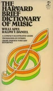The Harvard Brief Dictionary Of Music (used, paperback, good condition)