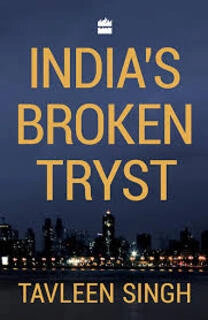 INDIA'S BROKEN TRYST (used, hardcover, good condition)