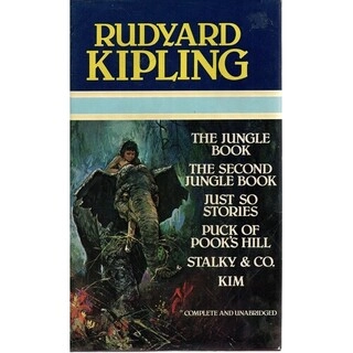 Rudyard Kipling: The Jungle Book, The Second Jungle Book, Just So Stories, Puck of Pook's Hill, Stalky & Co., Kim (used, good condition, hardcover)